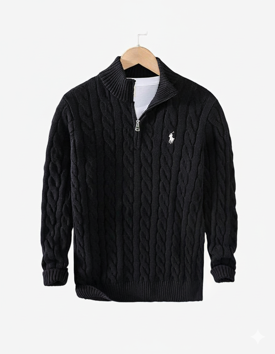 RJ | Neljännesvetoketjullinen palmikkoneule