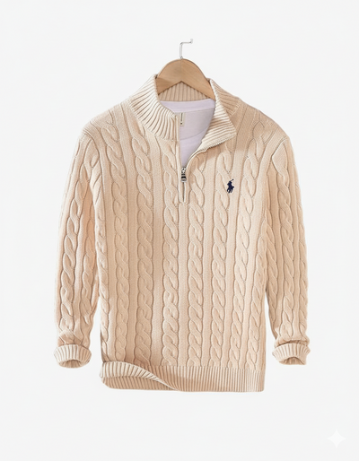 RJ | Neljännesvetoketjullinen palmikkoneule