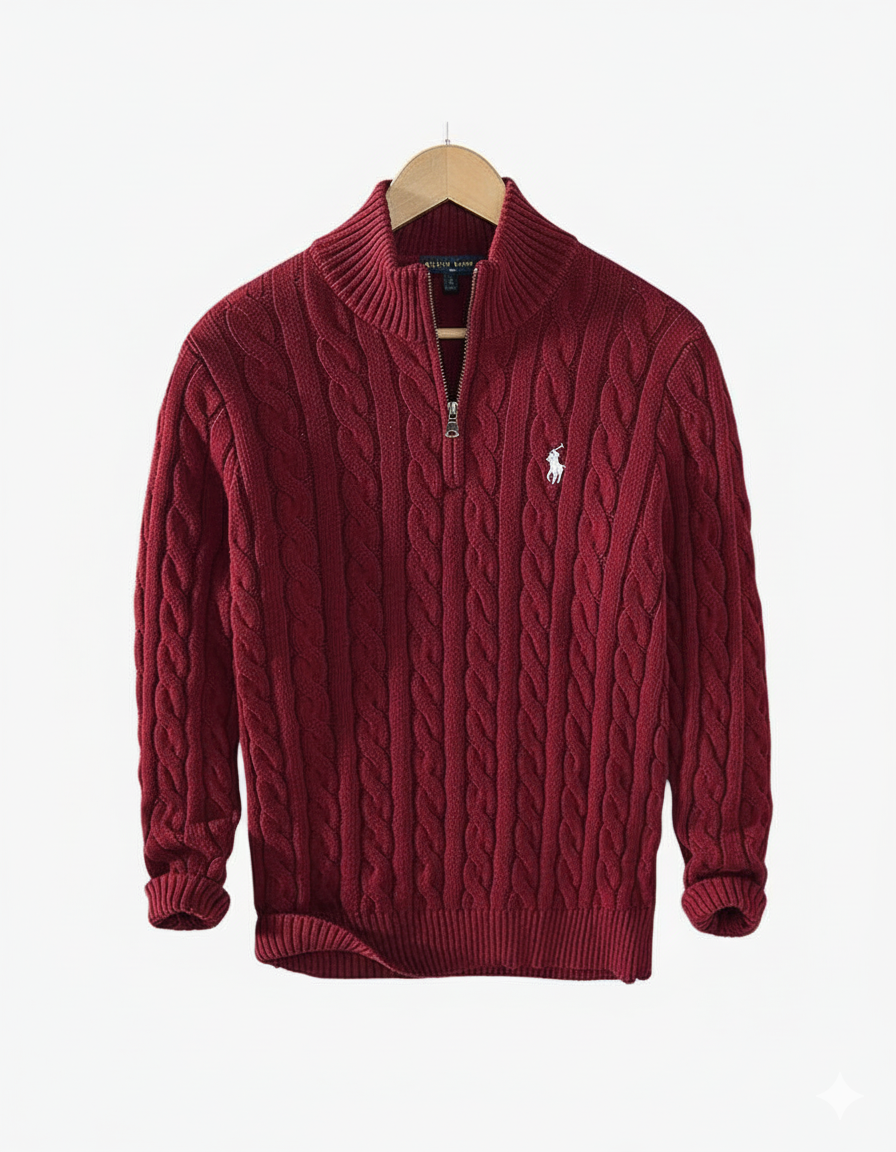 RJ | Neljännesvetoketjullinen palmikkoneule